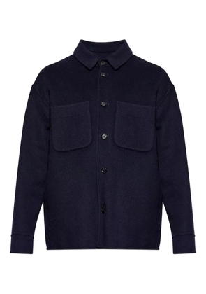 Add pocket button overshirt - Blue
