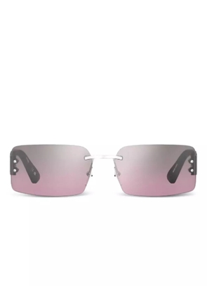 Moschino Eyewear palladium logo sunglasses - Silver
