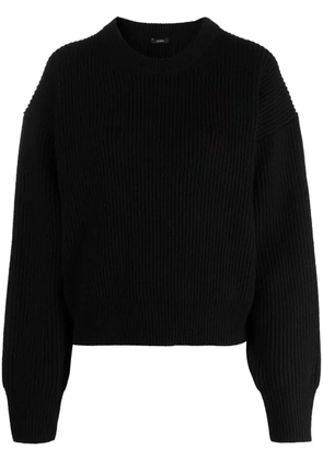 JOSEPH round-neck knitted jumper - Black
