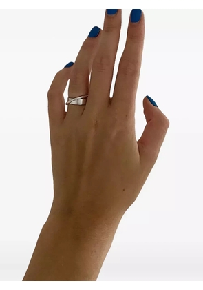 NO MORE crossover band ring - Silver