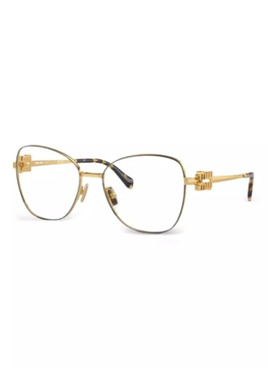 Miu Miu Eyewear cat-eye frame glasses - Yellow