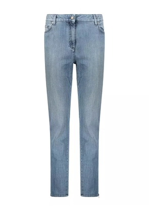 Moschino bleached-effect jeans - Blue