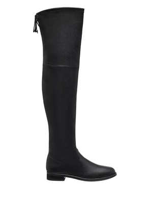 Stuart Weitzman 40mm Lowland almond-toe over-the-knee boots - Black