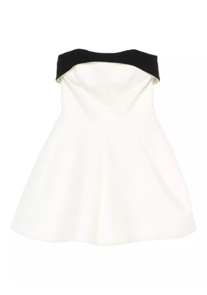 Genny strapless panelled dress - White