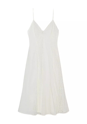 Simkhai Mina lace-insert midi dress - White