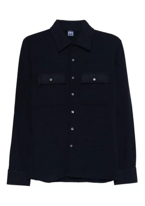 Fedeli cashmere shirt jacket - Blue