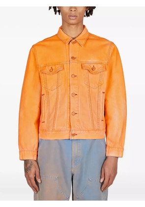 NOTSONORMAL distressed denim jacket - Orange
