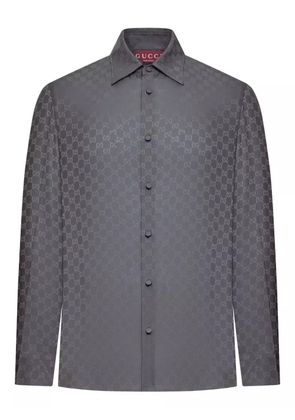 Gucci GG jacquard silk shirt - Grey