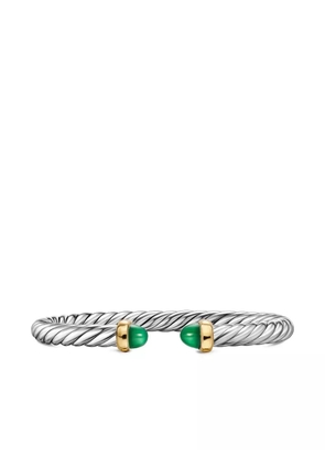 David Yurman sterling silver/14K yellow gold Cable Flex® Onyx bracelet