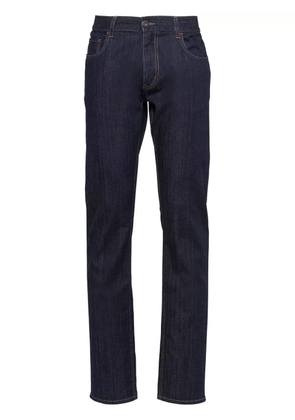 Prada contrast-stitch straight-leg jeans - Blue