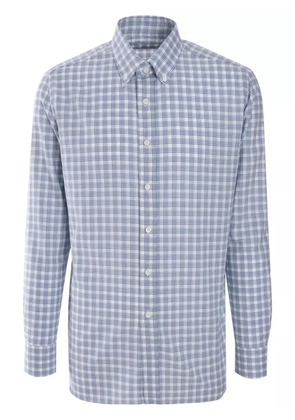Borrelli checked shirt - Blue