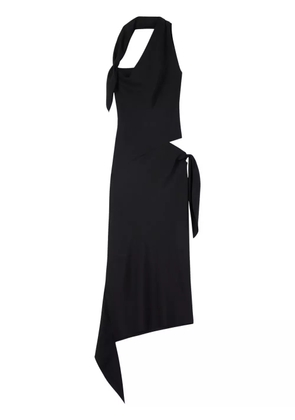 Courrèges knot slash dress - Black