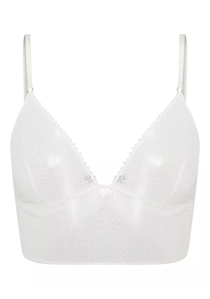 Kiki de Montparnasse triangle-cup crochet bra - White
