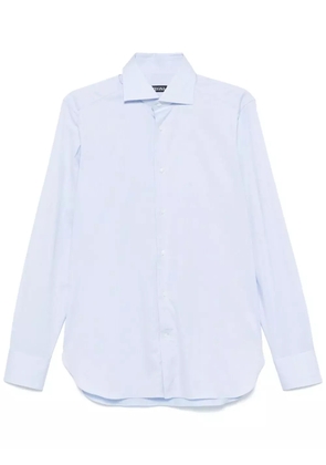 Zegna mélange-effect shirt - Blue