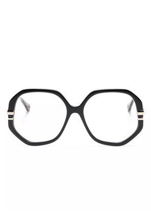 Chloé Eyewear logo-debossed square-frame glasses - Black