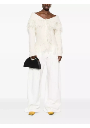 Cult Gaia Michelle fringed cardigan - Neutrals