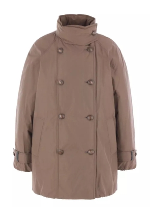 Brunello Cucinelli double-breasted button coat - Brown