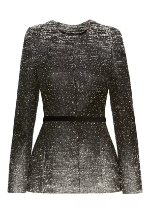 Oscar de la Renta Ombré Bouclé jacket - Black