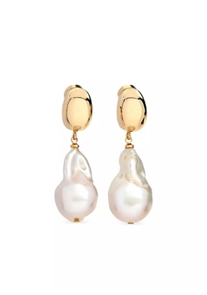 Kenneth Jay Lane pearl-embellished drop earrings - Gold