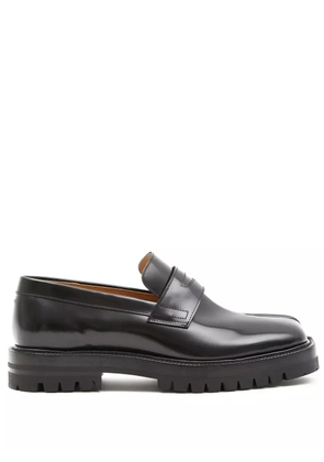 Maison Margiela Tabi leather loafers - Black