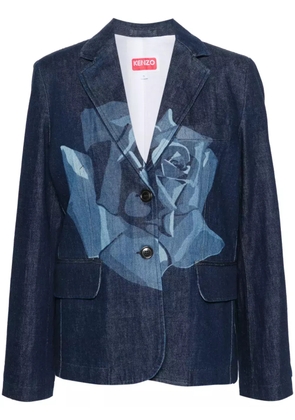 Kenzo Rose denim blazer - Blue