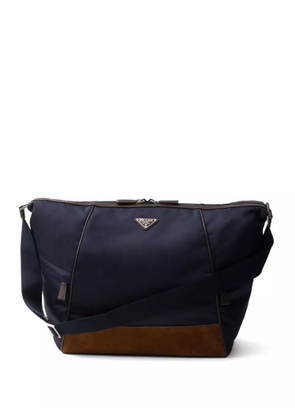 Prada panelled shoulder bag - Blue
