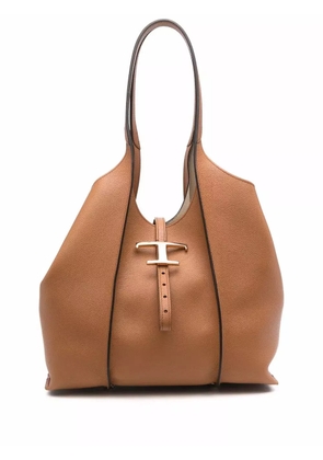 Tod's T-logo tote bag - Brown