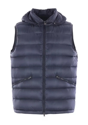 Herno hooded quilted gilet - Blue