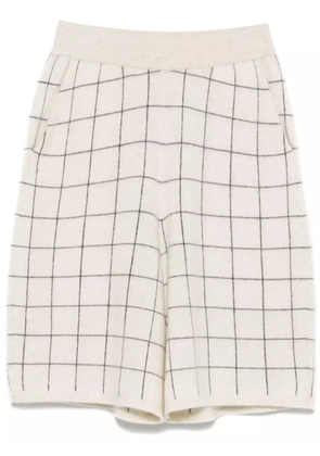 Frenckenberger windowpane-pattern shorts - Neutrals