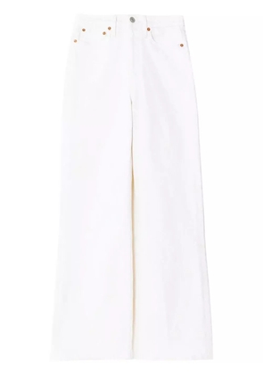 RE/DONE high-waist wide-leg jeans - White