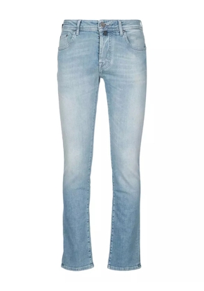 Jacob Cohën patch-detail cotton jeans - Blue