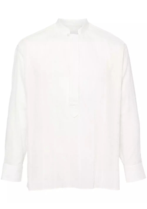 Lardini striped cotton shirt - White