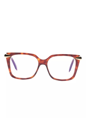 Bvlgari square-frame glasses - Brown