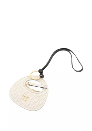 Miu Miu Pre-Owned 2020s Wander bag keyring - Neutrals