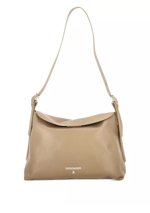 Patrizia Pepe leather shoulder bag - Neutrals