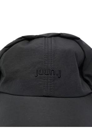 Juun.J embroidered-panel cap - Black