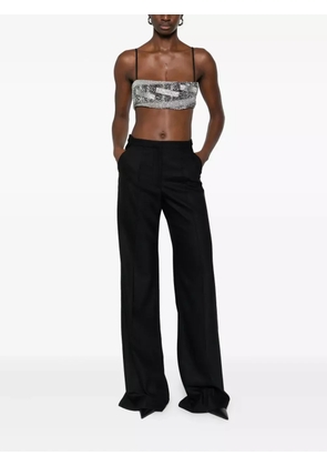 Amen embellished crop top - Silver