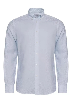 LOJA DAS MEIAS button-down print shirt - Blue