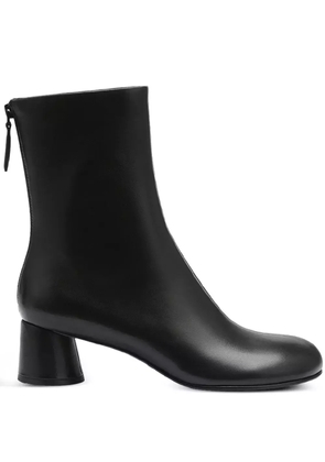 POTAMY leather ankle boots - Black