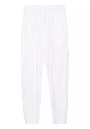 ISABEL MARANT Hectorina broderie-anglaise trousers - White