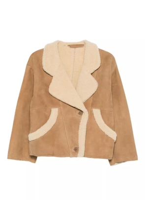 Salvatore Santoro shearling-trim jacket - Brown