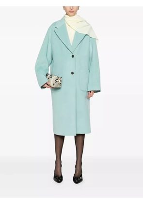 Manuel Ritz patch-pocket wool-blend coat - Blue