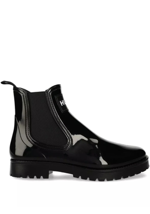 HUGO logo-plaque Chelsea boots - Black