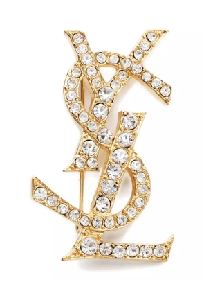 Saint Laurent Pre-Owned 1990-2000s Cassandre brooch - Gold