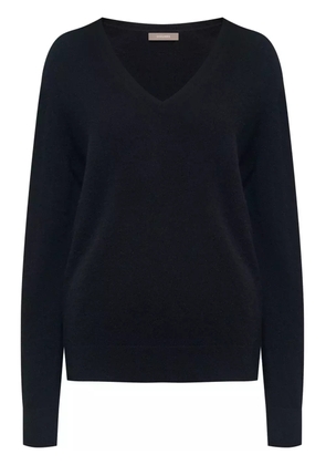 12 STOREEZ V-neck cashmere-wool jumper - Black