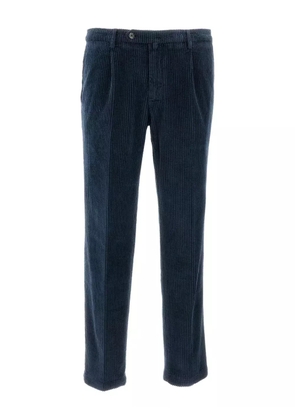 Briglia 1949 ribbed flap-pocket trousers - Blue