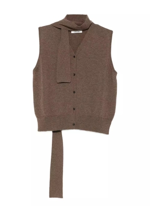 Cordera merino wool waistcoat - Brown