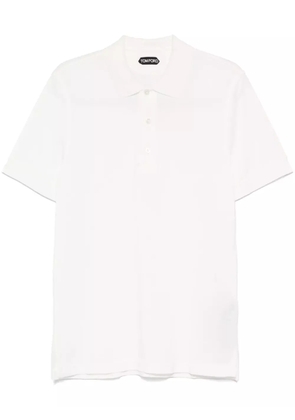 TOM FORD piqué polo shirt - White
