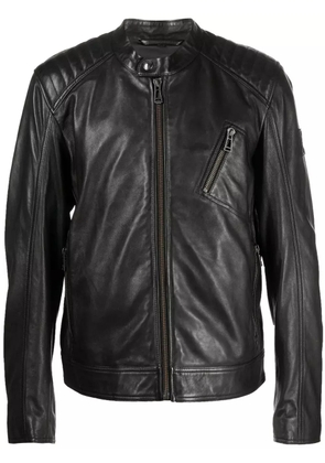 Belstaff long-sleeve leather jacket - Black