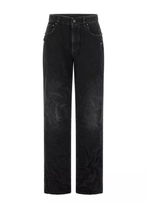 Balenciaga used-effect city jeans - Black